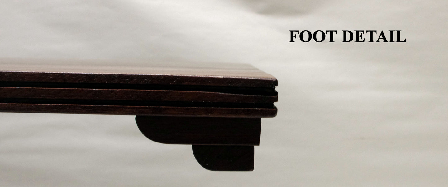 2193 Bonsai Stand Low Profile 18L - 14.375W - 2H Red Walnut Hardwood