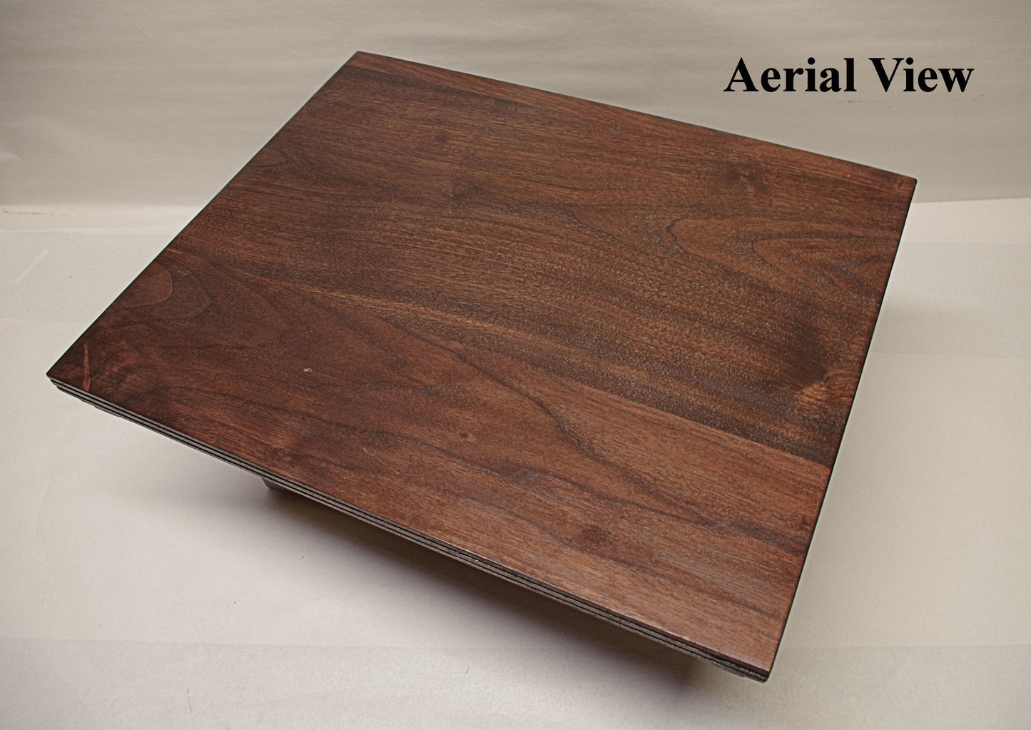 2193 Bonsai Stand Low Profile 18L - 14.375W - 2H Red Walnut Hardwood