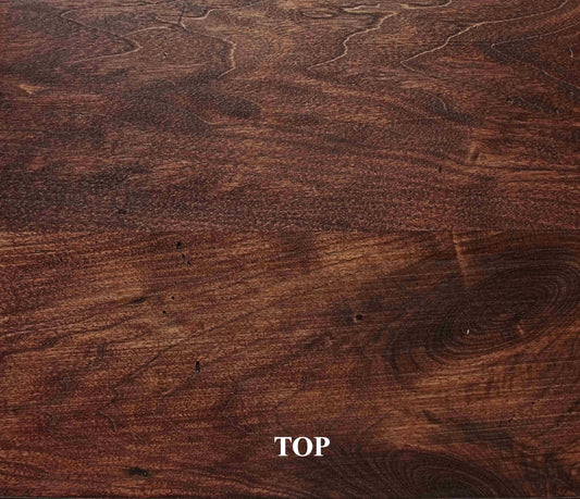 6126 - LARGE Bonsai Stand -  Curved Leg Style Walnut Hardwood - Dark Walnut Finish 19 3/4" Length, 13 3/4" Width, 4" Height - New Today
