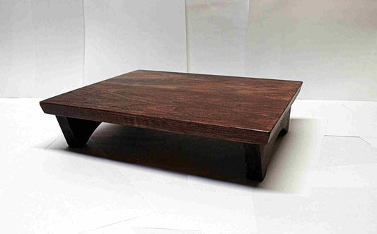2195 - Bonsai Stand Unique Walnut Hardwood 12 x 10.5 x 3 Show Quality Exceptiona l top grain pattern