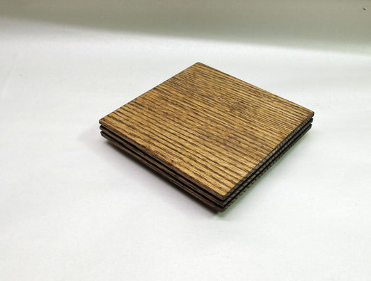 2137 - Bonsai Stand Shohin Floating -4.75L-4.75W-1H-walnut-stain 2137