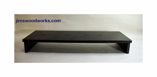 2086 - Soundbar Riser - 30" Length, 9" Width, 4" height Black Hardwood