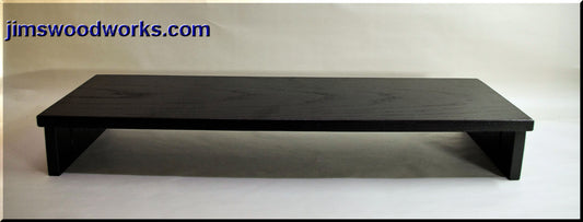 2086 - Soundbar Riser - 30" Length, 9" Width, 4" height Black Hardwood
