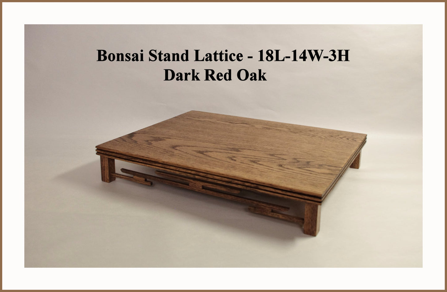 C2986 Lattice Bonsai Stand Collectible Display - 11" Length