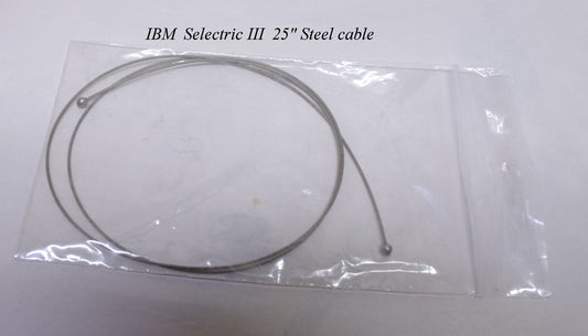 1 - New (old stock) IBM Selectric III typewriter -Steel Cable 25" long