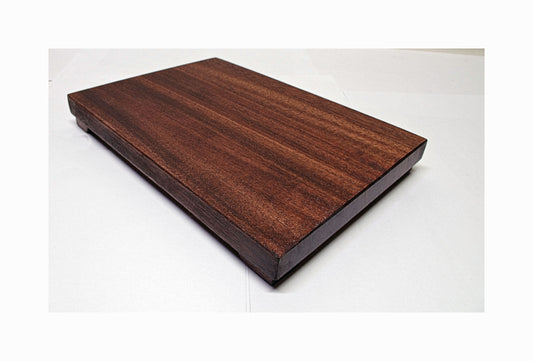 2181 - Bonsai Stand Table Low Profile Shohin Mame 8.625"L - 6"W -1"H African Mahogany