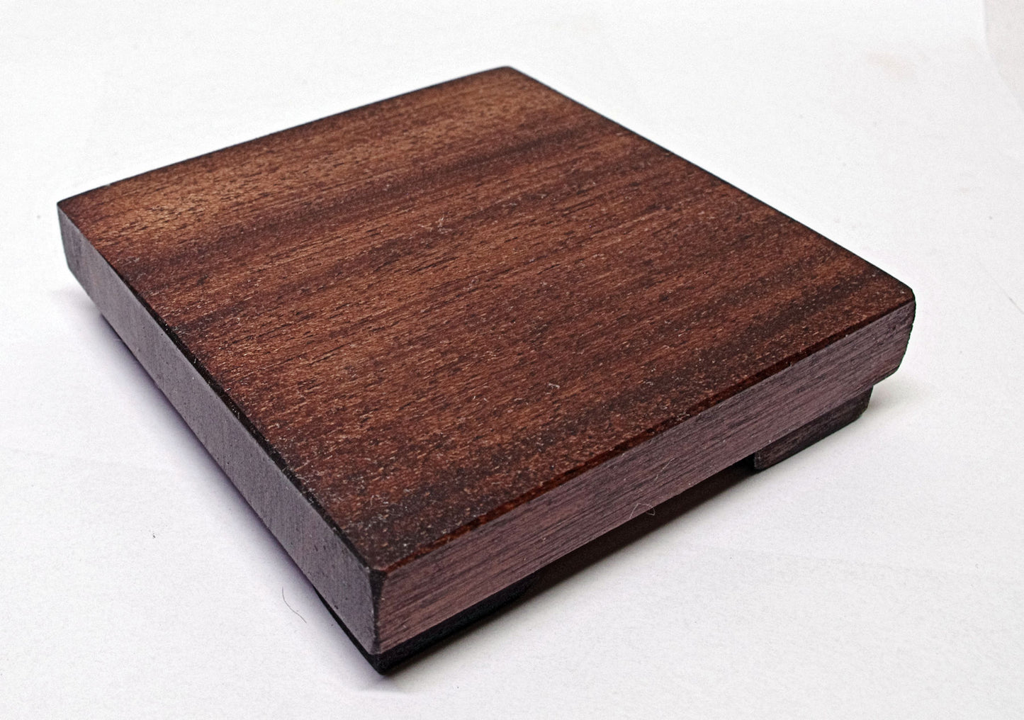 2149 - Bonsai Stand Table Low Profile Shohin Mame 4"L-4"W-1"H African Mahogany