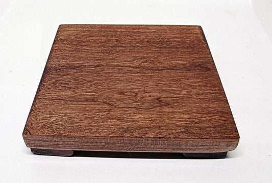 2160 - Bonsai Stand Table Low Profile Shohin Mame 5"L - 5"W -1H Mahogany