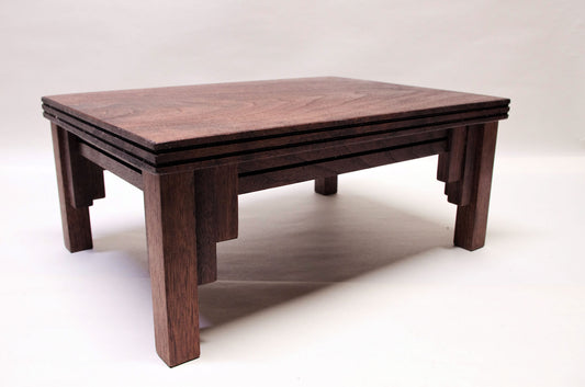 2171 - Bonsai Stand Formal Mission 14"L - 10.25"W - 6"H Red Walnut Hardwood
