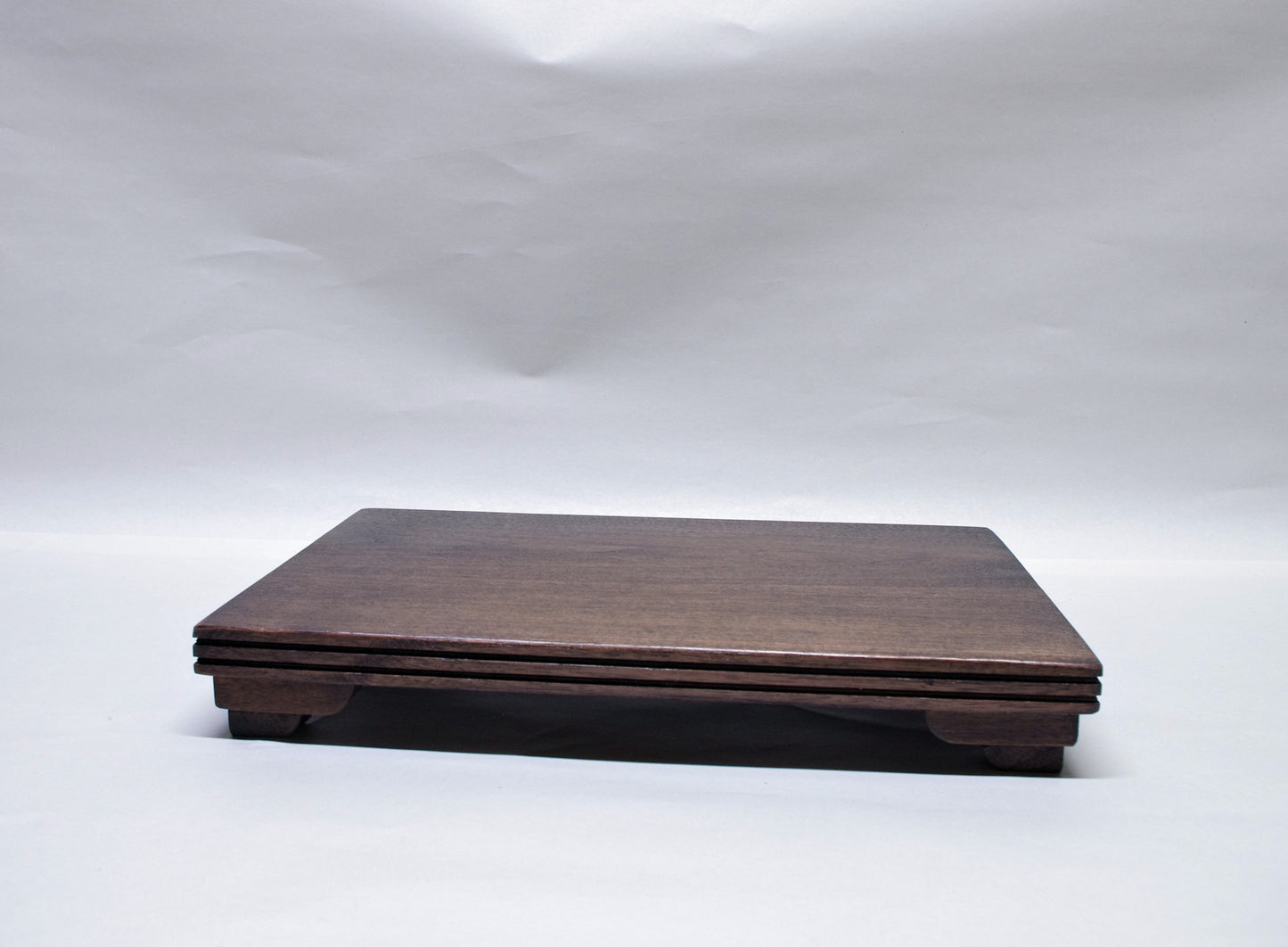 Bonsai Stand Low Profile  13L - 8W - 1.75H  Dark Walnut Hardwood
