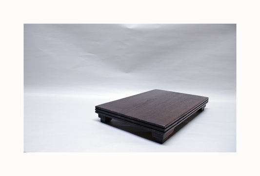 SOLD - Bonsai Stand Low Profile  11.625L - 10.25W - 1.75H  Dark Walnut Hardwood