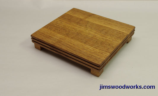 IN STOCK - Shohin Bonsai Stand Natural White Oak - 5 1/4" x 5"